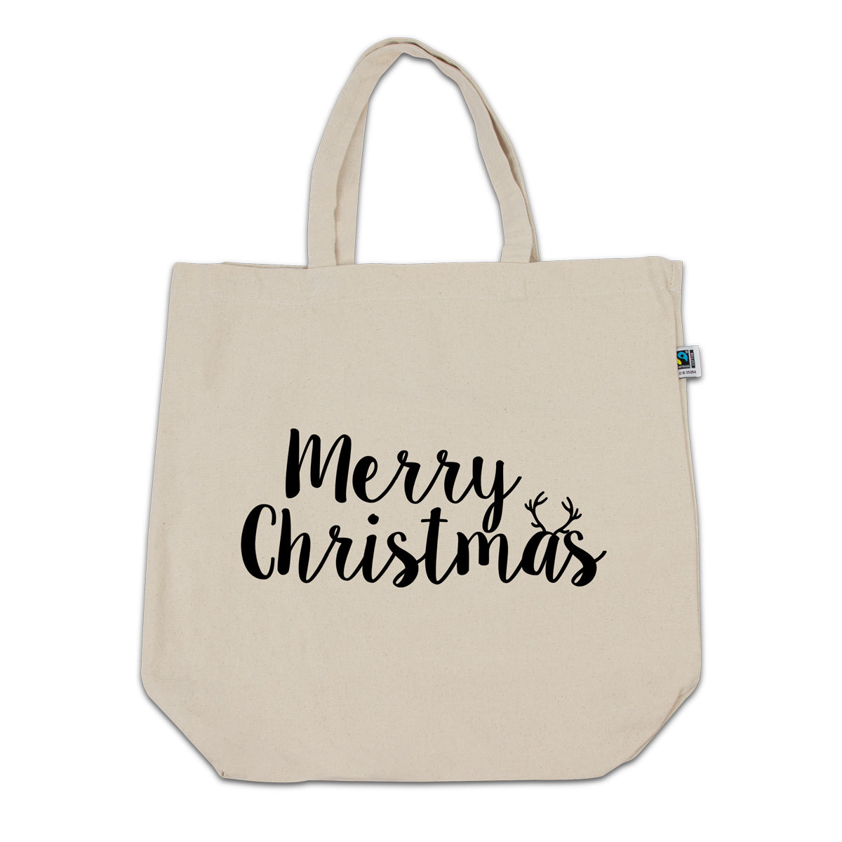 Canvas Fairtrade® tas - Merry Christmas