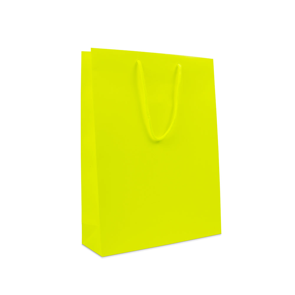 Luxe papieren tassen - Fluor mat