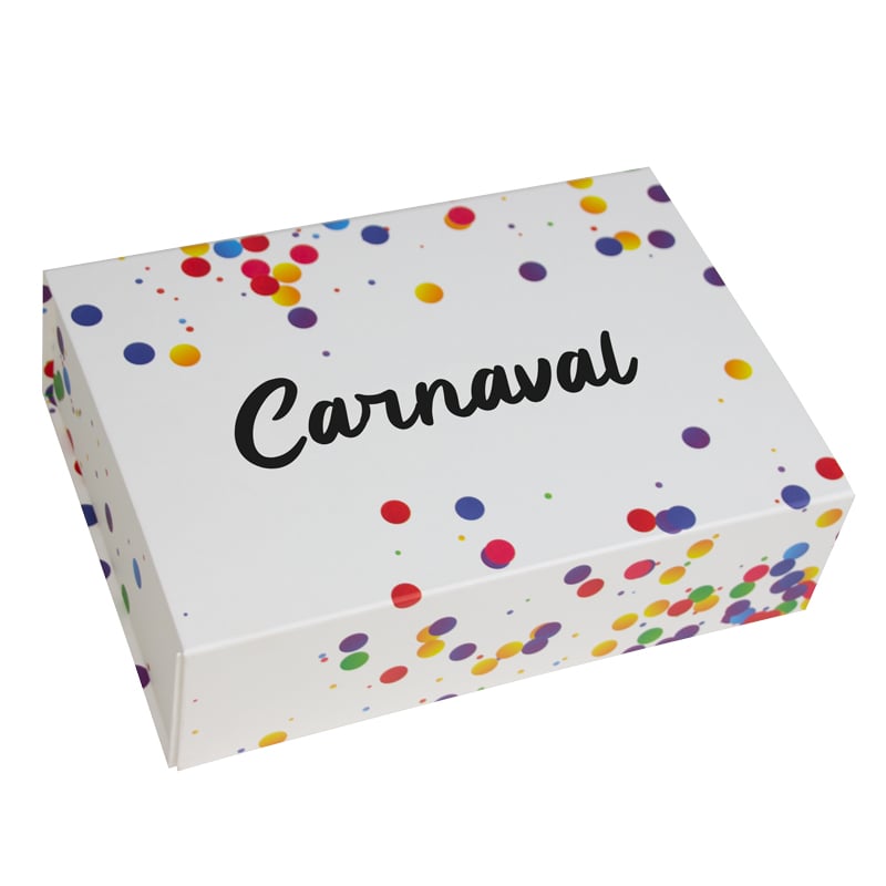 Magneetdozen Confetti / Druknaam - Carnaval